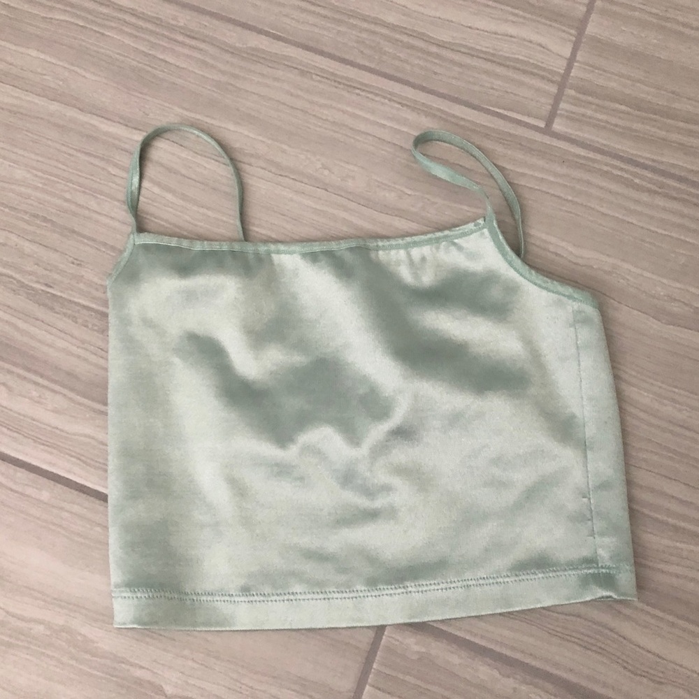Light Blue American Apparel Crop Top XS